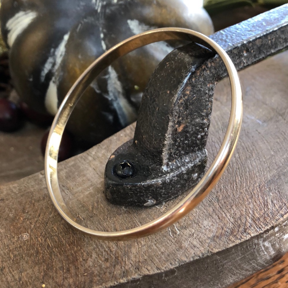 Vintage simple gold Monet bangle